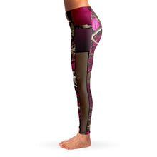 Load image into Gallery viewer, Wildlife Pink Yoga Leggings - Urban Celt