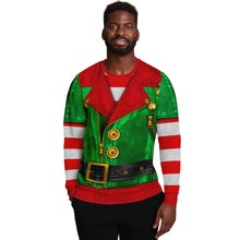 Load image into Gallery viewer, Santa Biker Helper Ugly Christmas Sweatshirt - Urban Celt