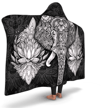 Load image into Gallery viewer, Mandala Elephant Hooded Blanket - Urban Celt