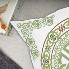 Load image into Gallery viewer, Celtic Circle Linen Pillowcases 18"x18" - Urban Celt