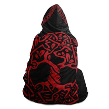 Load image into Gallery viewer, Yggdrasil Tree of Life Hooded Blanket - Urban Celt
