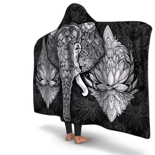 Load image into Gallery viewer, Mandala Elephant Hooded Blanket - Urban Celt
