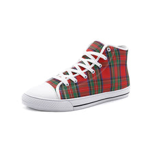 Load image into Gallery viewer, Red/Green Tartan Plaid High Tops - Urban Celt