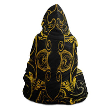 Load image into Gallery viewer, Golden Liquid Abstract Hooded Blanket - Urban Celt