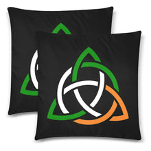 Load image into Gallery viewer, Celtic Knot Tricolour Pillow Cases 18"x 18" - Urban Celt