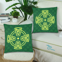 Load image into Gallery viewer, Celtic Cross Custom Pillow Cases 18"x 18" - Urban Celt