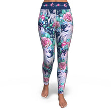 Load image into Gallery viewer, Unicorn Roses Yoga Leggings - Urban Celt