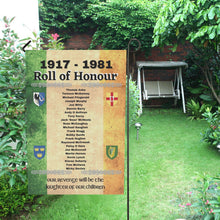Load image into Gallery viewer, Hunger Strikes Roll of Honor Garden Flag 28''x 40'' - Urban Celt