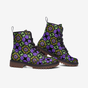 Funky Flowers Vegan Leather Boots
