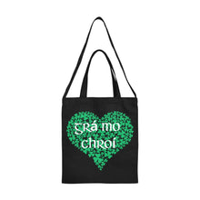 Load image into Gallery viewer, Grá Mo Chroí, Love of My Heart Canvas Tote - Urban Celt