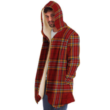 Load image into Gallery viewer, Red Tartan Hooded Cloak - Urban Celt