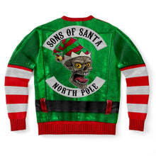 Load image into Gallery viewer, Santa Biker Helper Ugly Christmas Sweatshirt - Urban Celt