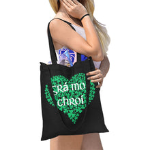 Load image into Gallery viewer, Grá Mo Chroí, Love of My Heart Canvas Tote - Urban Celt