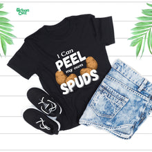 Load image into Gallery viewer, I Can Peel My Own Spuds T-shirt - Urban Celt