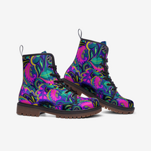 Load image into Gallery viewer, Cute Floral Abstract Vegan Leather Boots - Urban Celt
