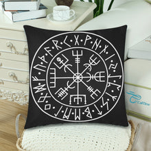 Load image into Gallery viewer, Viking Compass Pillow Cases 18"x 18" - Urban Celt