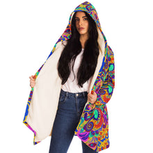 Load image into Gallery viewer, Funky Psychedelic Fleece Lined Cloak - Urban Celt