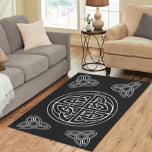 Load image into Gallery viewer, Celtic Knot Black Area Rug 5'x3'3'' - Urban Celt