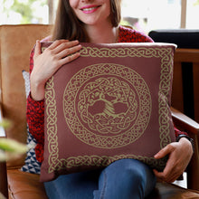 Load image into Gallery viewer, Norse Tree of Life Pillow - Urban Celt