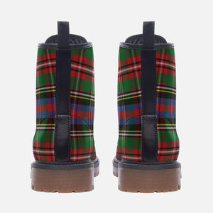 Highland Plaid Vegan Leather Boots