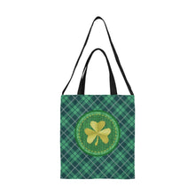 Load image into Gallery viewer, Tartan Shamrock Canvas Tote Bag - Urban Celt