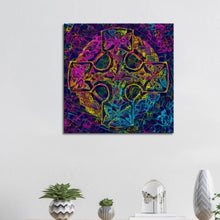 Load image into Gallery viewer, Colorful Celtic Cross Canvas Print
