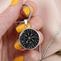 Viking Compass Personalized Circle Pendant Necklace - Urban Celt