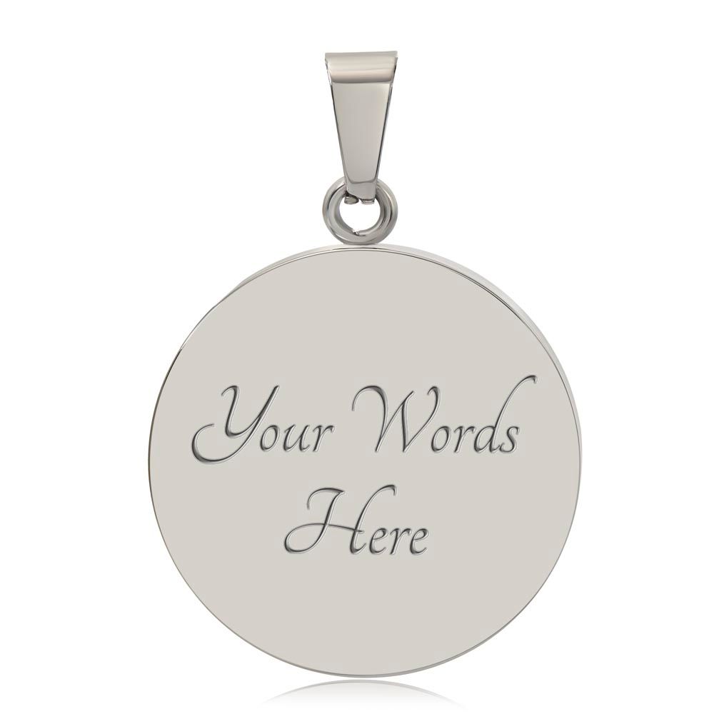 1916 Easter Lily Customizable Circle Pendant - Urban Celt