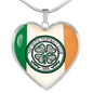 Irish Celtic FC Customizable Heart Pendant - Urban Celt