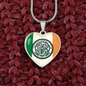 Irish Celtic FC Customizable Heart Pendant - Urban Celt