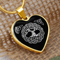 Celtic Tree of Life Customizable Heart Pendant - Urban Celt