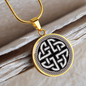 Celtic Knot Circle Pendant Necklace - Urban Celt