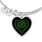Personalized Celtic Love Heart Bangle - Urban Celt