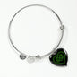 Personalized Celtic Love Heart Bangle - Urban Celt
