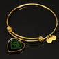 Personalized Celtic Love Heart Bangle - Urban Celt