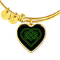 Personalized Celtic Love Heart Bangle - Urban Celt