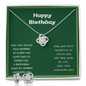 Irish Birthday Blessing Celtic Love Knot Earring & Necklace Set - Urban Celt