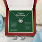 Irish Birthday Blessing Celtic Love Knot Earring & Necklace Set - Urban Celt
