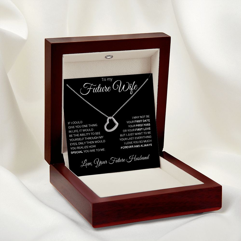 Delicate Heart Necklace to Future Wife