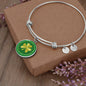 Customizable Irish Shamrock Adjustable Bangle - Urban Celt