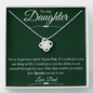 To Daughter from Dad Love Knot Necklace - Urban Celt