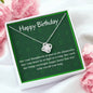 Irish Birthday Blessing Celtic Love Knot Necklace - Urban Celt