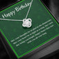 Irish Birthday Blessing Celtic Love Knot Necklace - Urban Celt