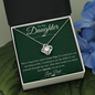 To Daughter from Dad Love Knot Necklace - Urban Celt