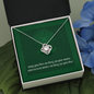Celtic Love Knot Necklace - Gaelic Blessing Message Card - Urban Celt