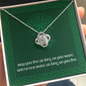 Celtic Love Knot Necklace - Gaelic Blessing Message Card - Urban Celt