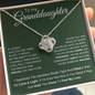 To My Granddaughter Celtic Love Knot Necklace - Urban Celt