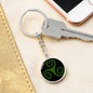 Celtic Triskele Engraved Keychain Gift - Urban Celt