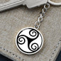 Celtic Triskele Engraved Keychain - Urban Celt