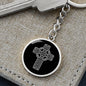 Celtic Cross Engraved Keychain - Urban Celt